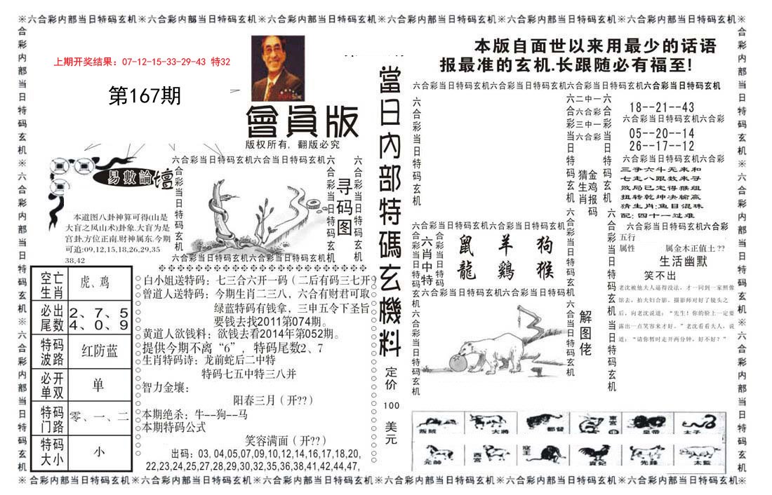 2024167期当日特码玄机报