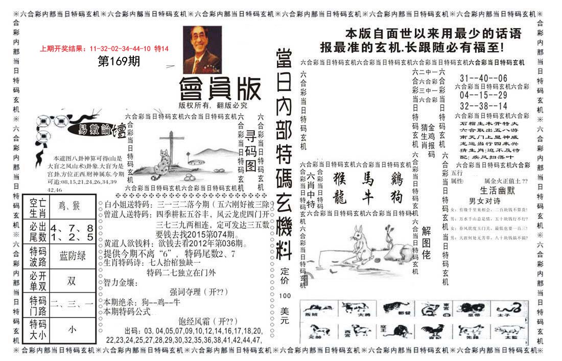 2024169期当日特码玄机报