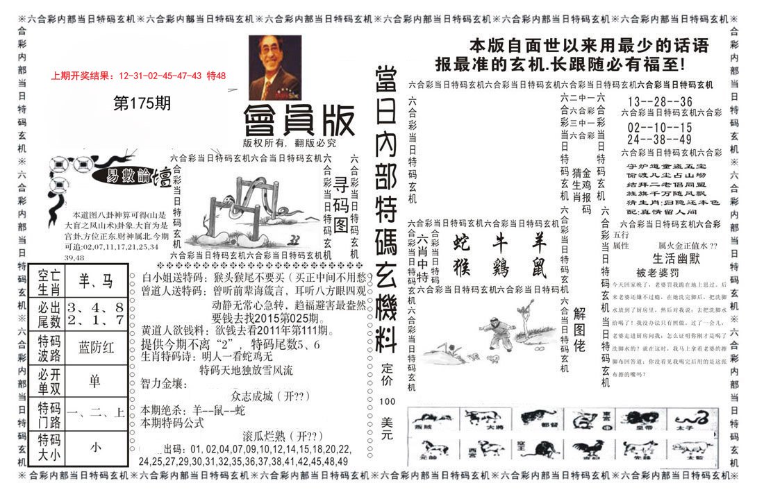 2024175期当日特码玄机报