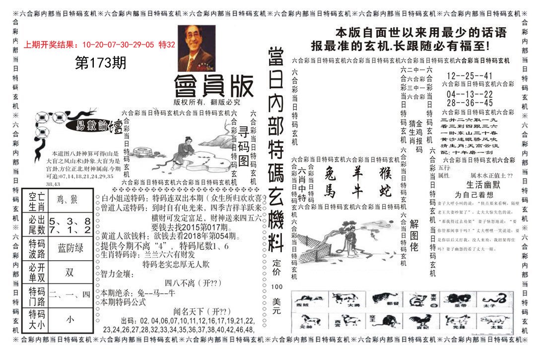 2024173期当日特码玄机报