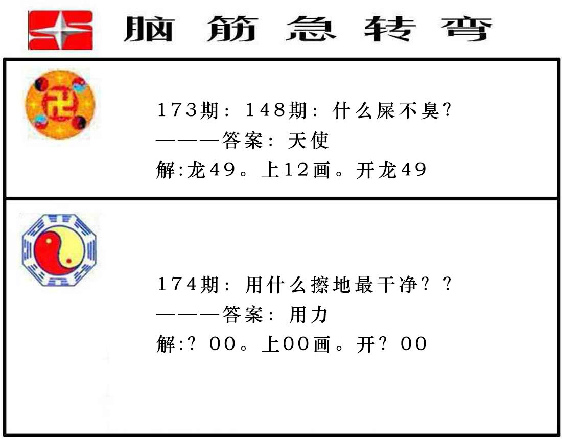 2024174期脑筋急转弯