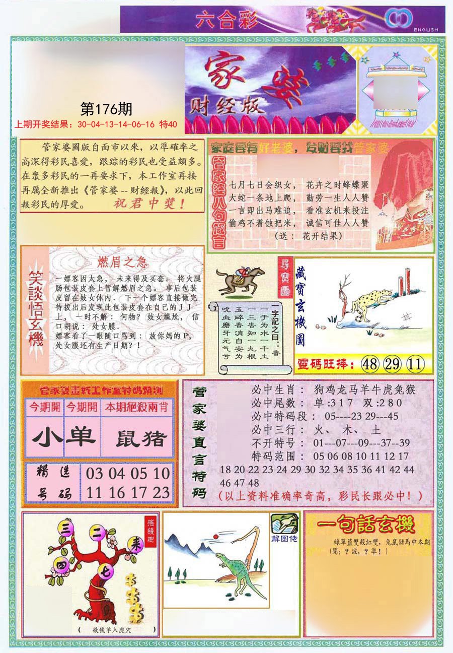 2024176期管家婆财经版