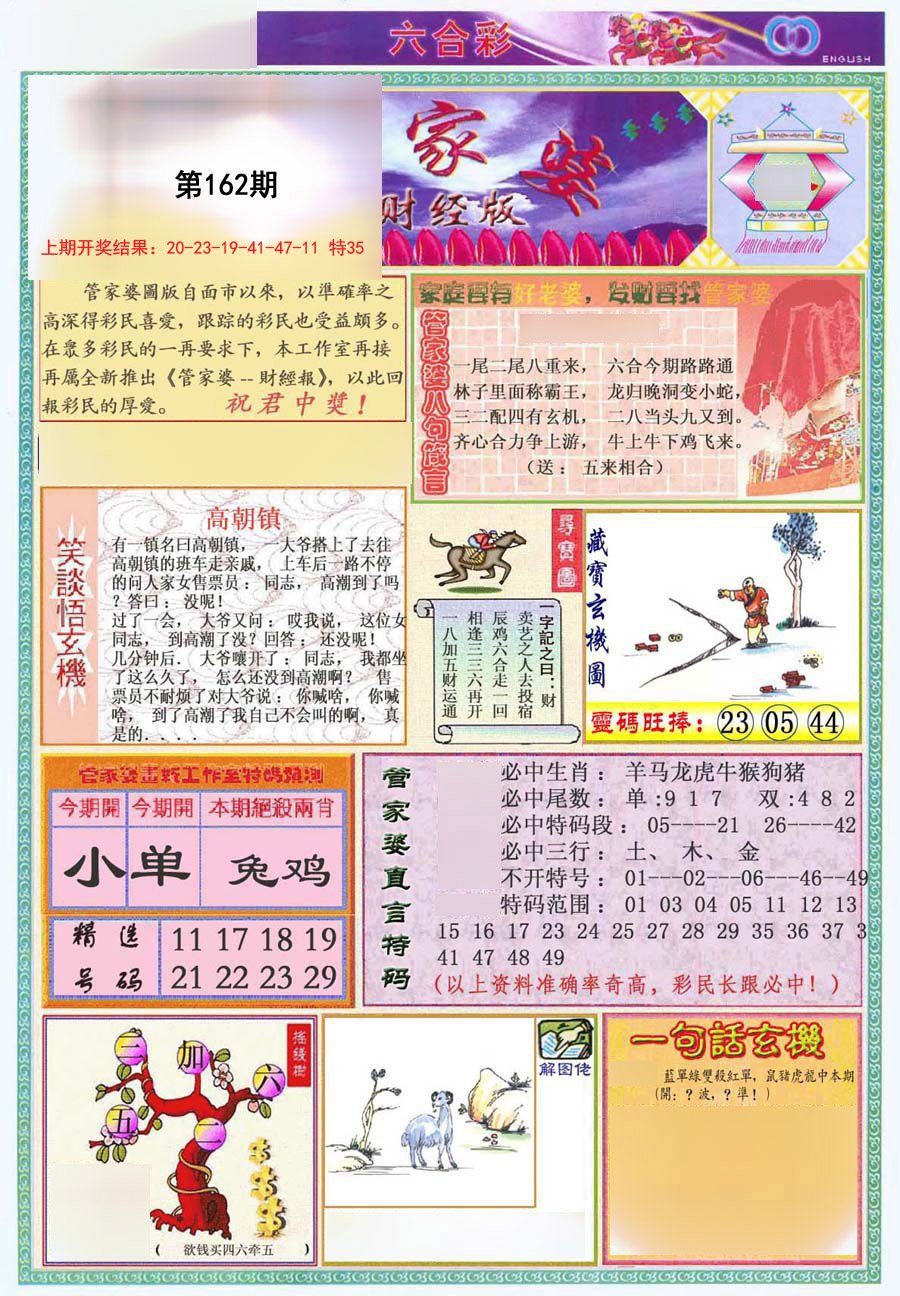 2024162期管家婆财经版