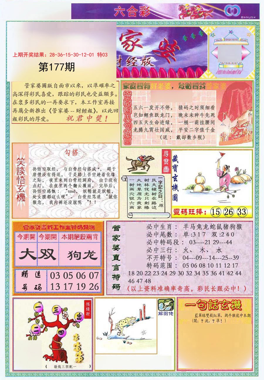 2024177期管家婆财经版