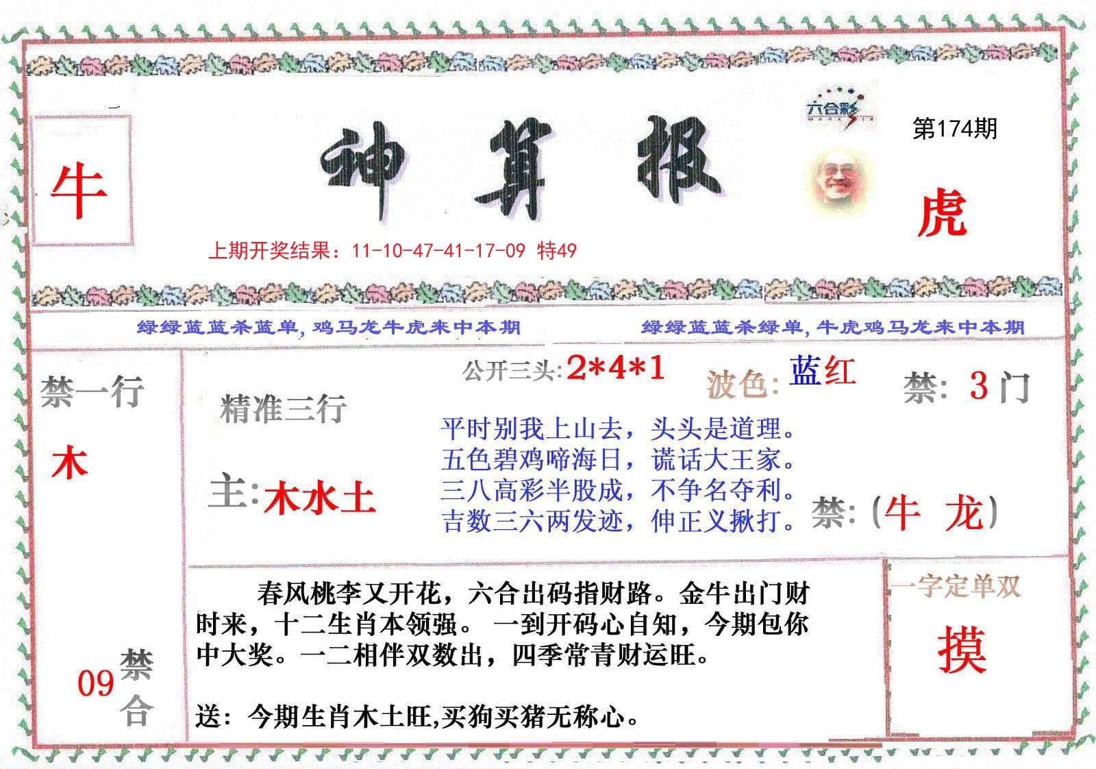 2024174期神算报