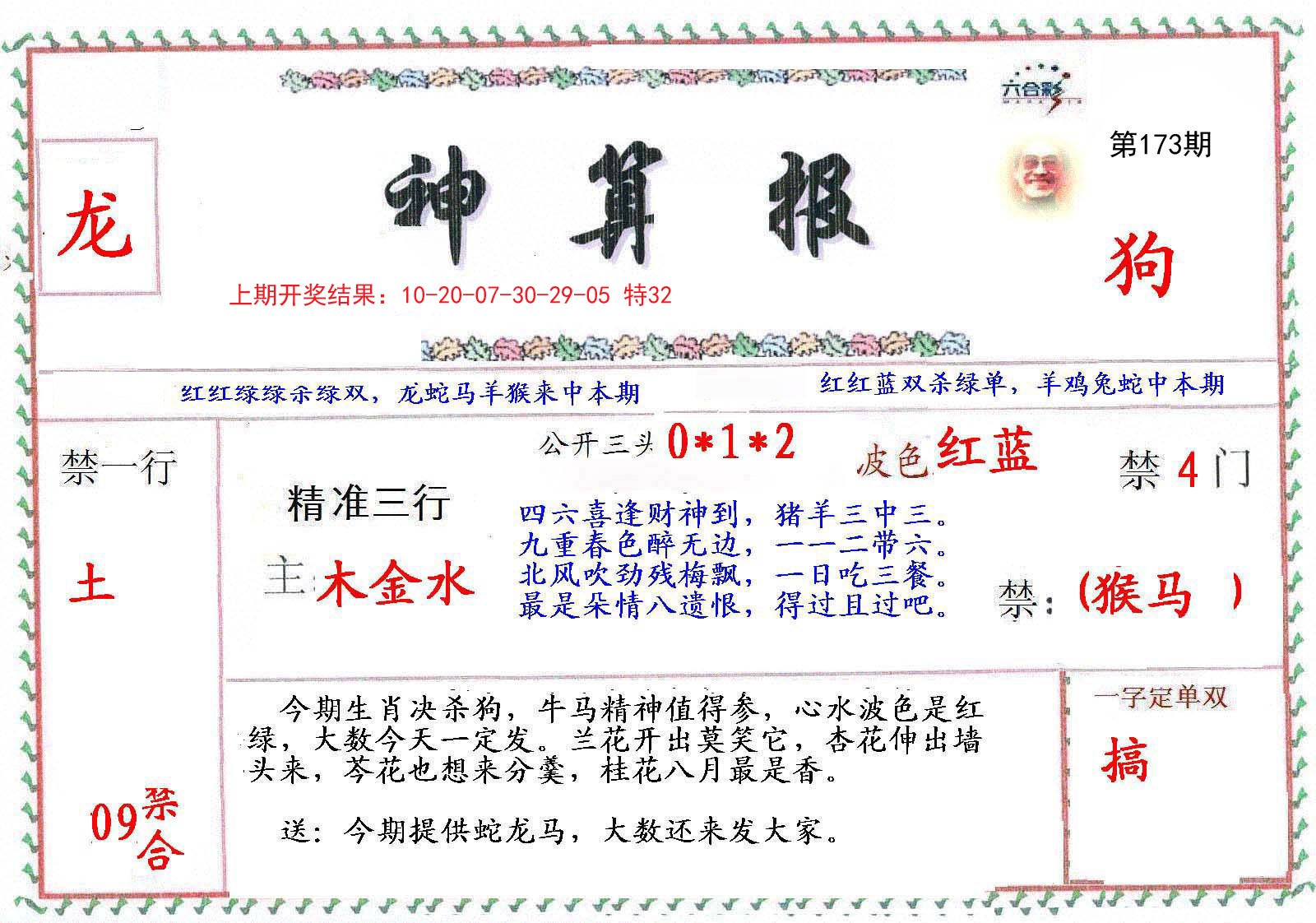 2024173期神算报