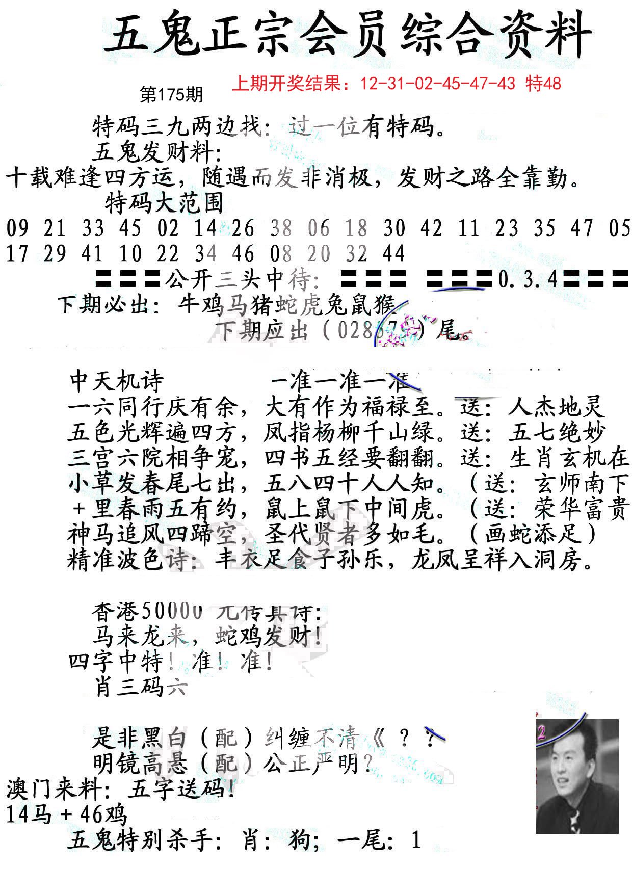 2024175期蛇报A