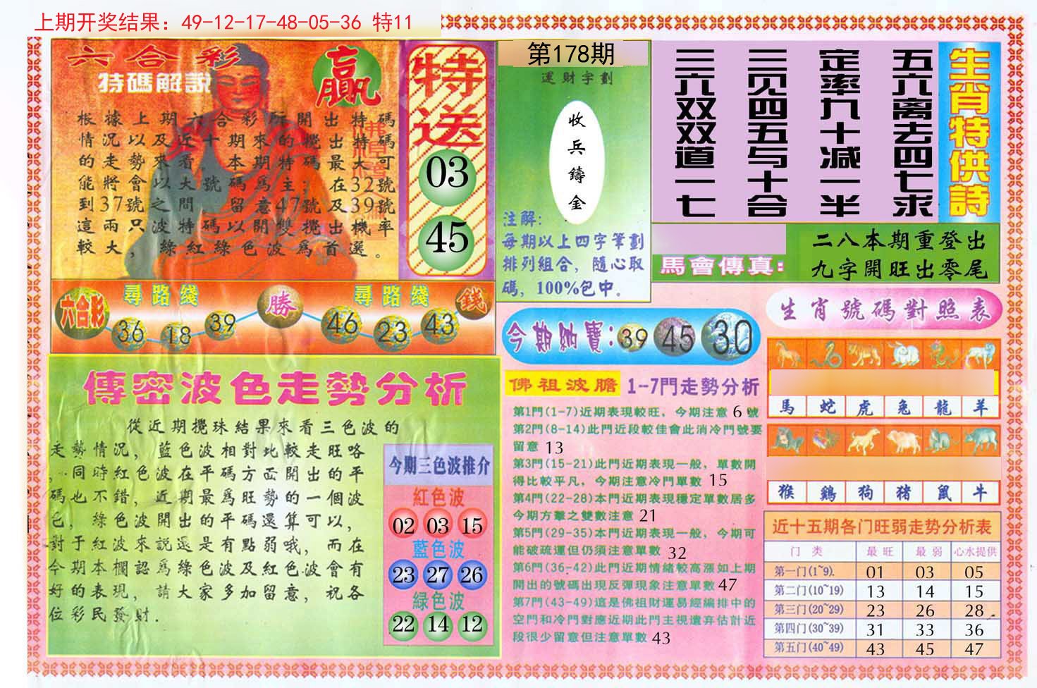 2024178期白小姐三点传密B