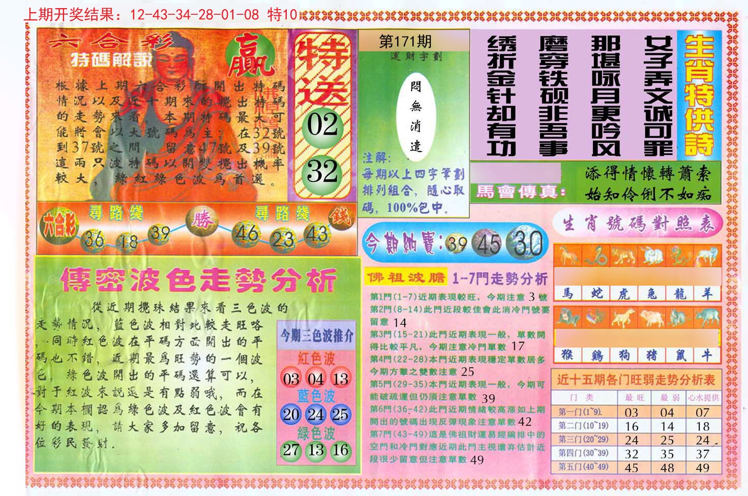 2024171期白小姐三点传密B