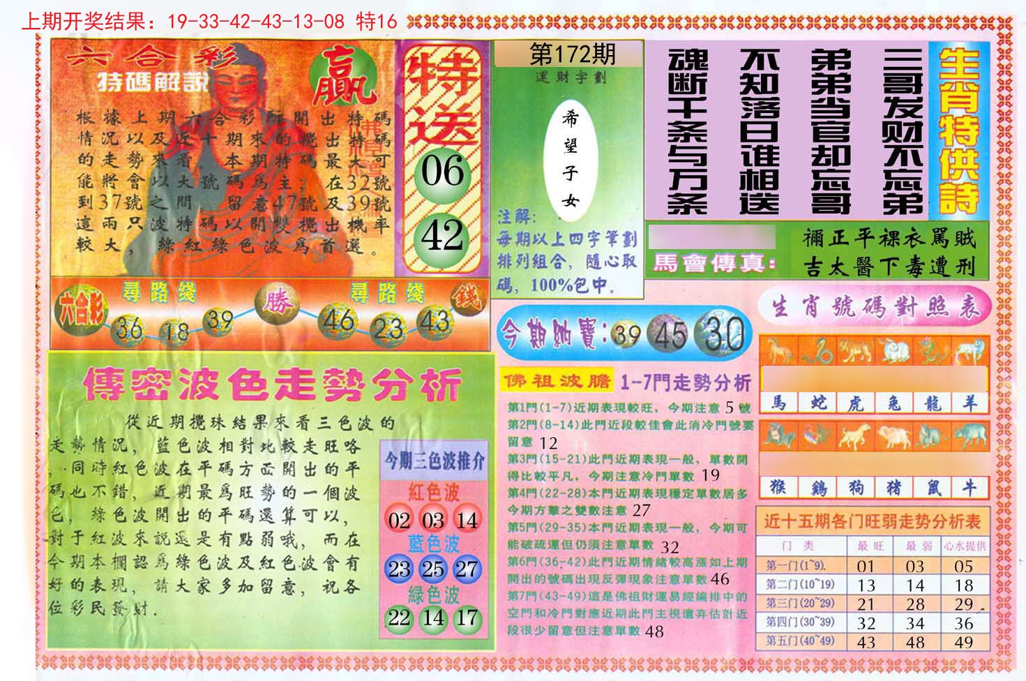 2024172期白小姐三点传密B