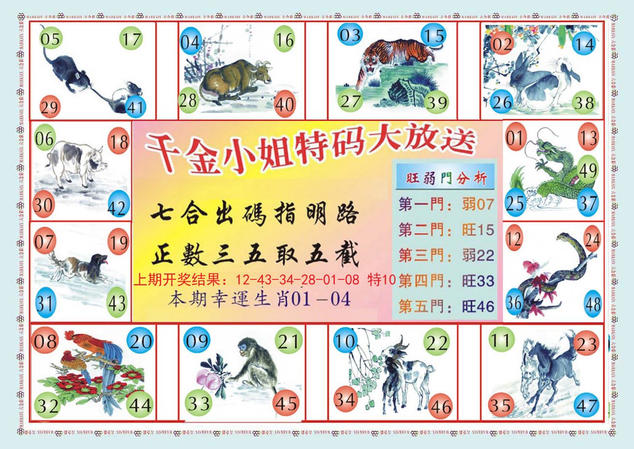 2024171期(新版)千金小姐B