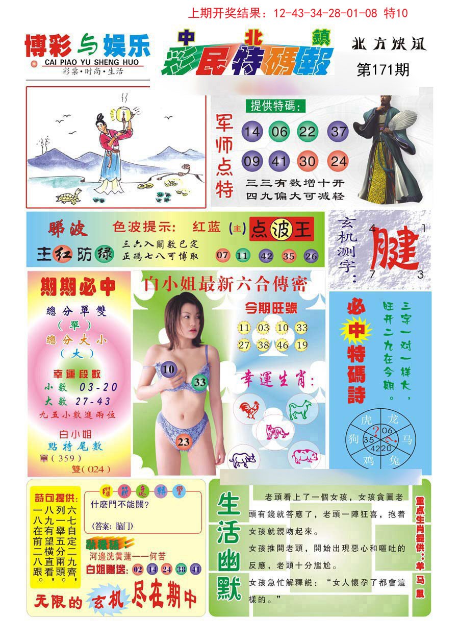 2024171期中北彩民特码报
