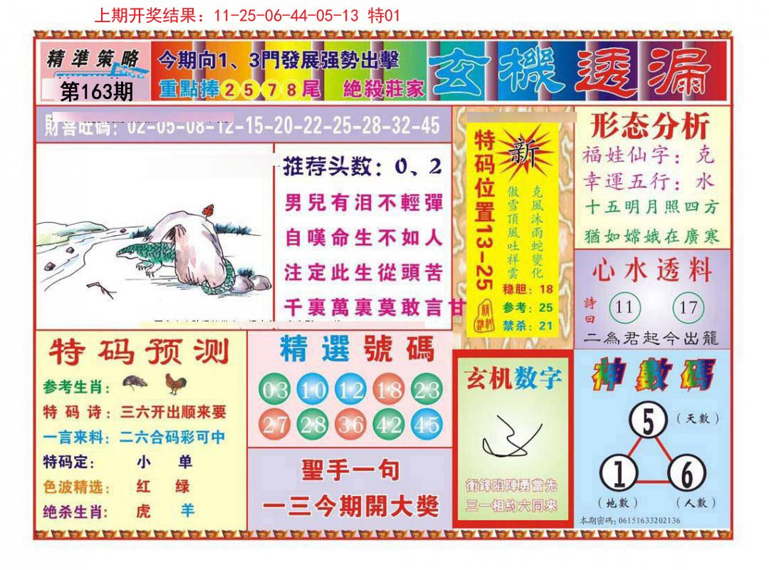 2024163期玄机透漏