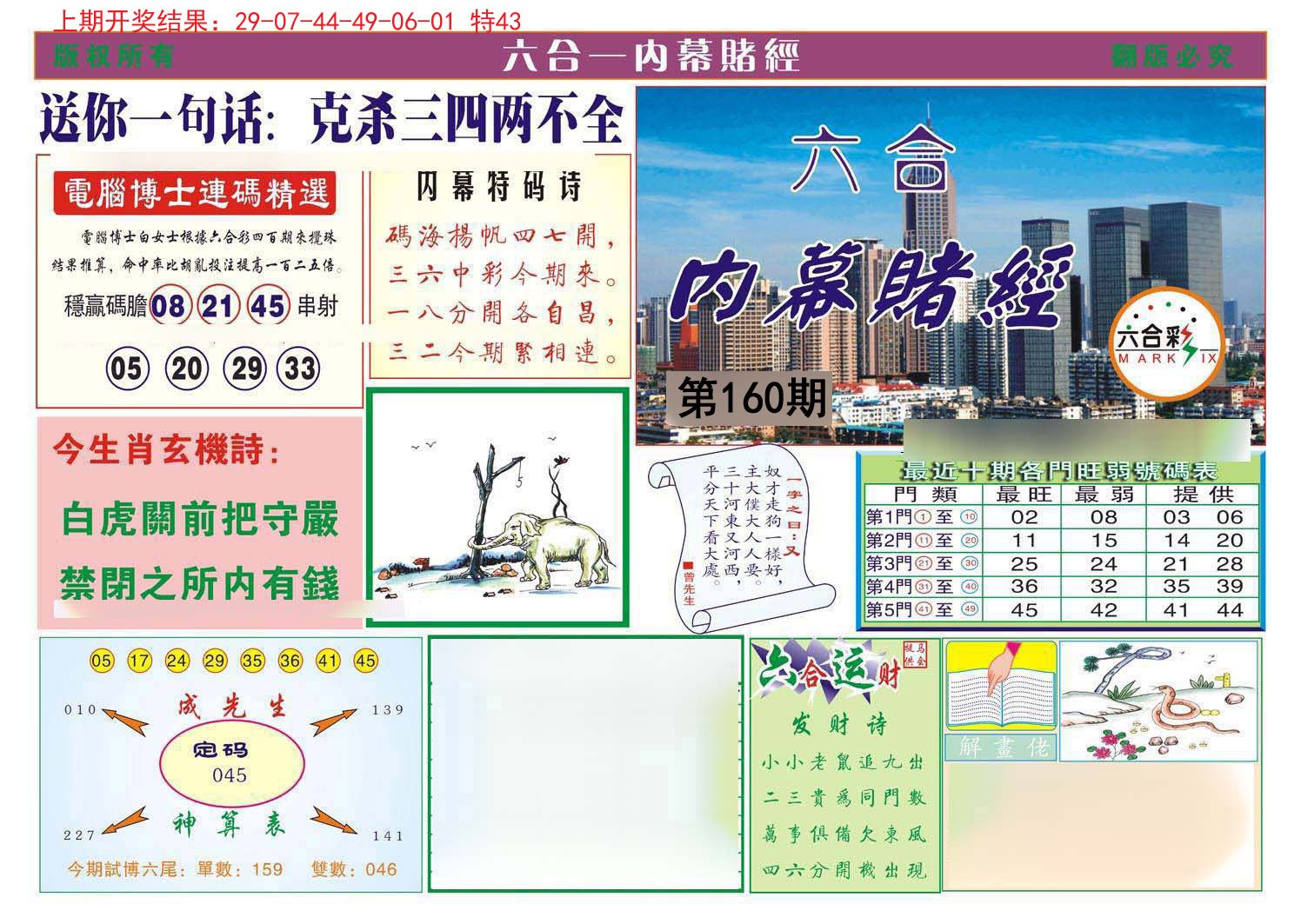 2024160期内幕赌经