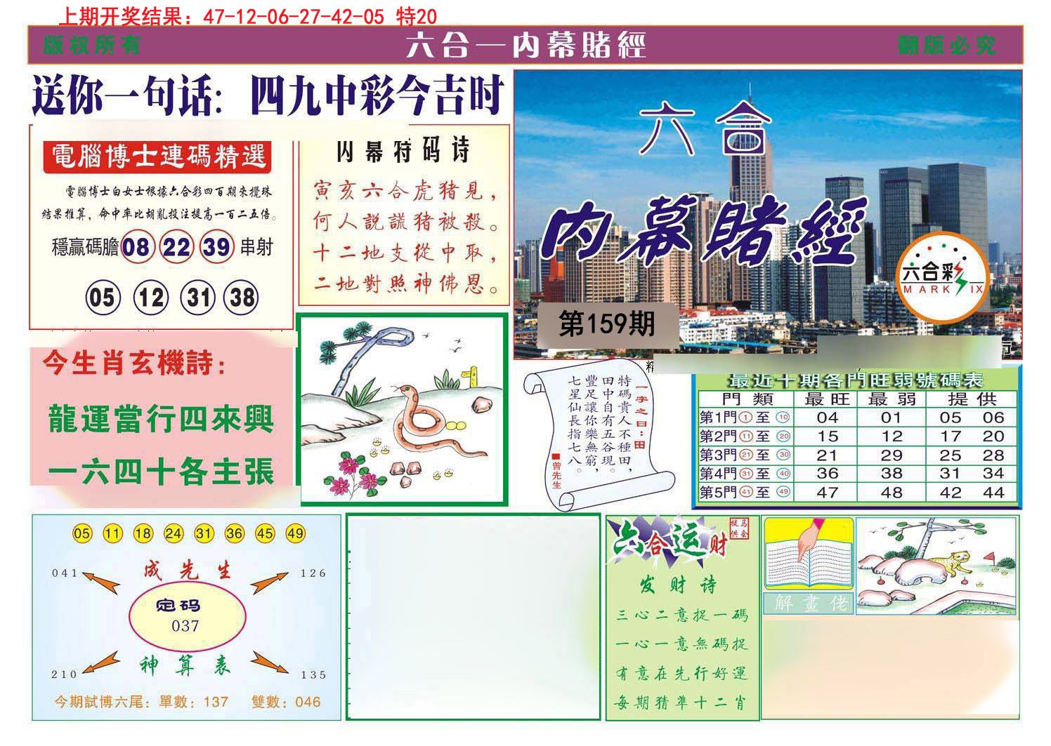 2024159期内幕赌经