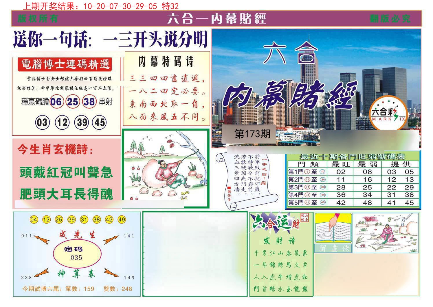 2024173期内幕赌经
