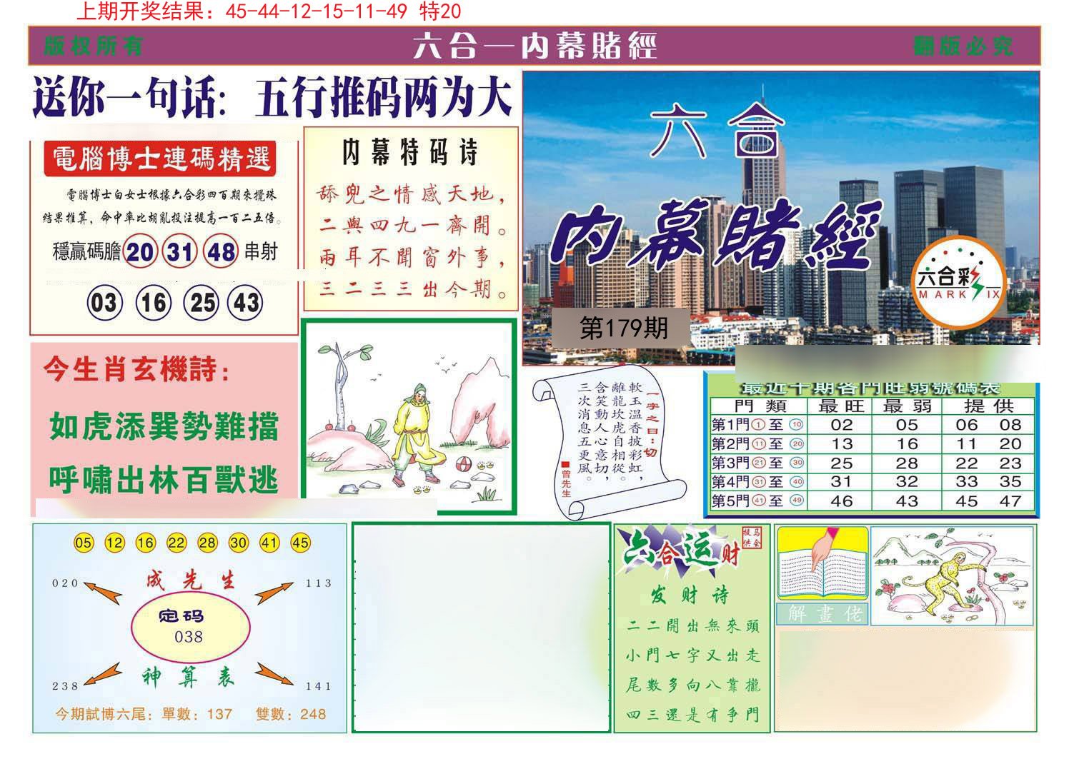 2024179期内幕赌经