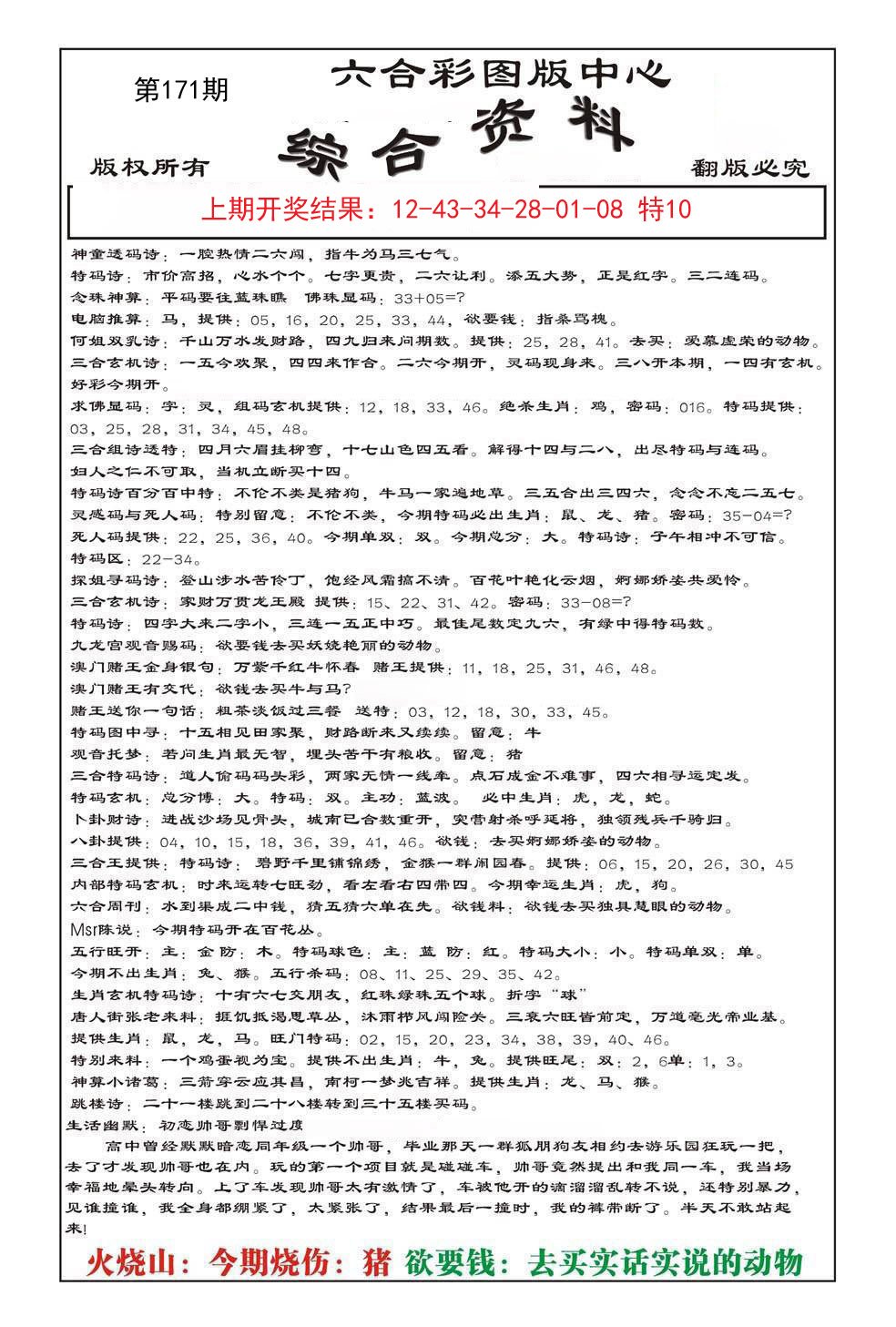 2024171期内部综合资料