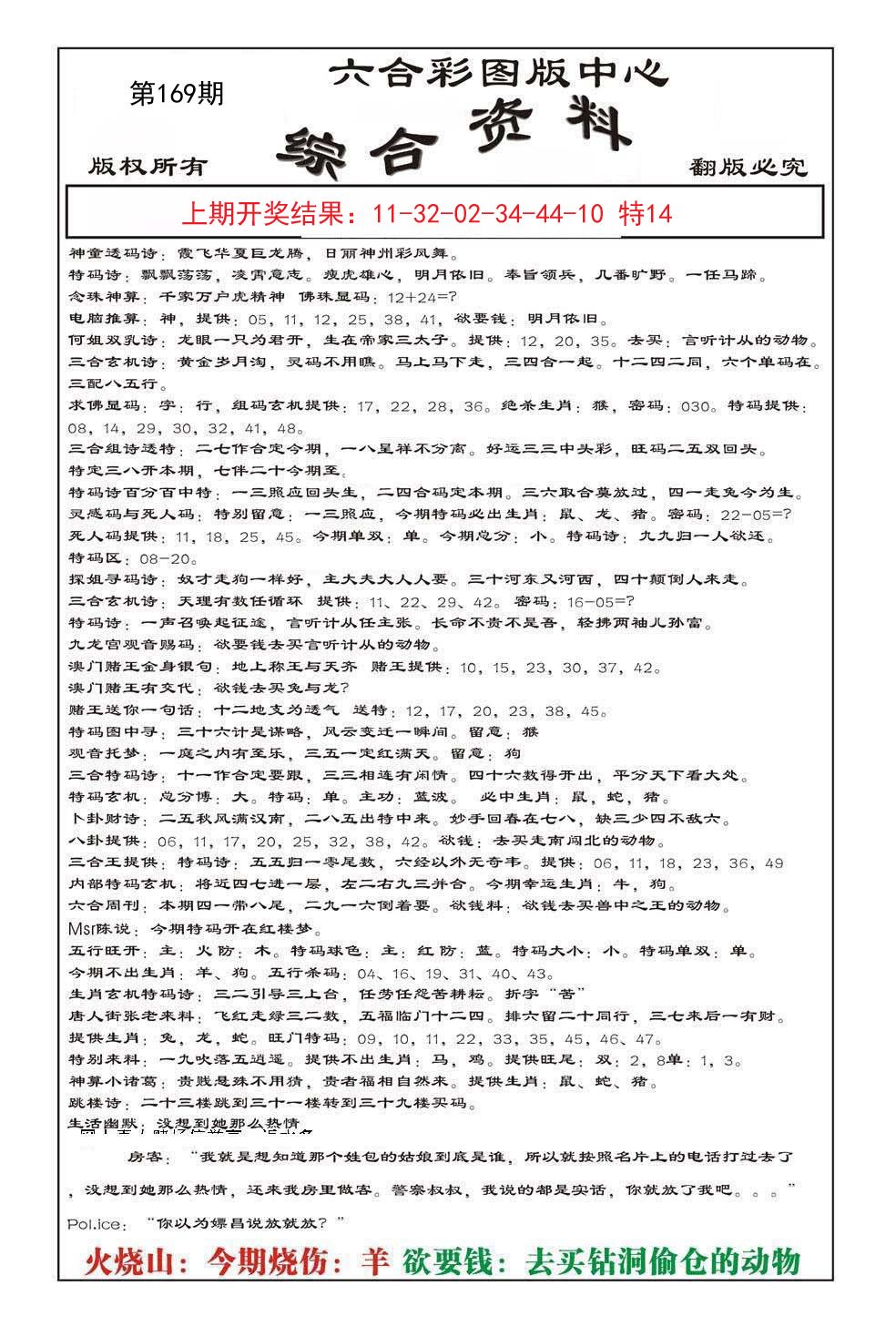 2024169期内部综合资料