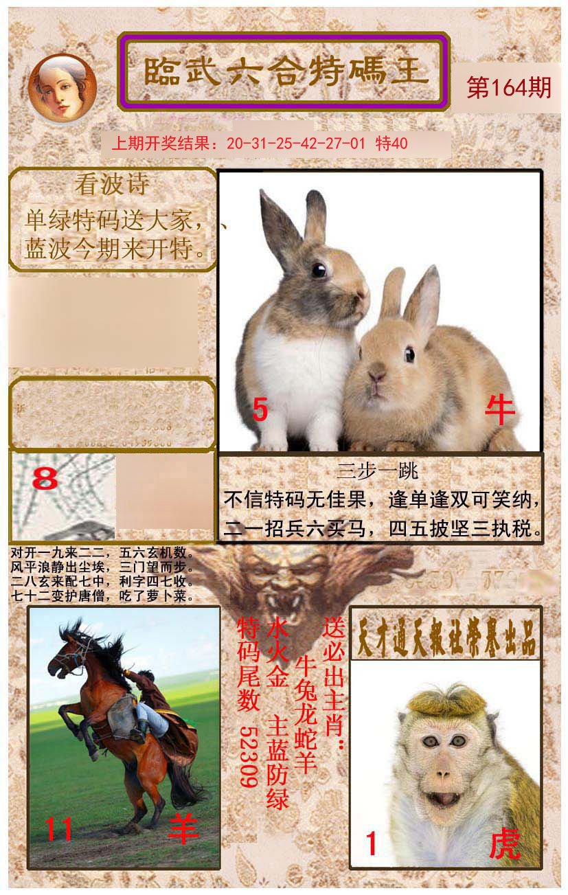 2024164期临武六合特码王