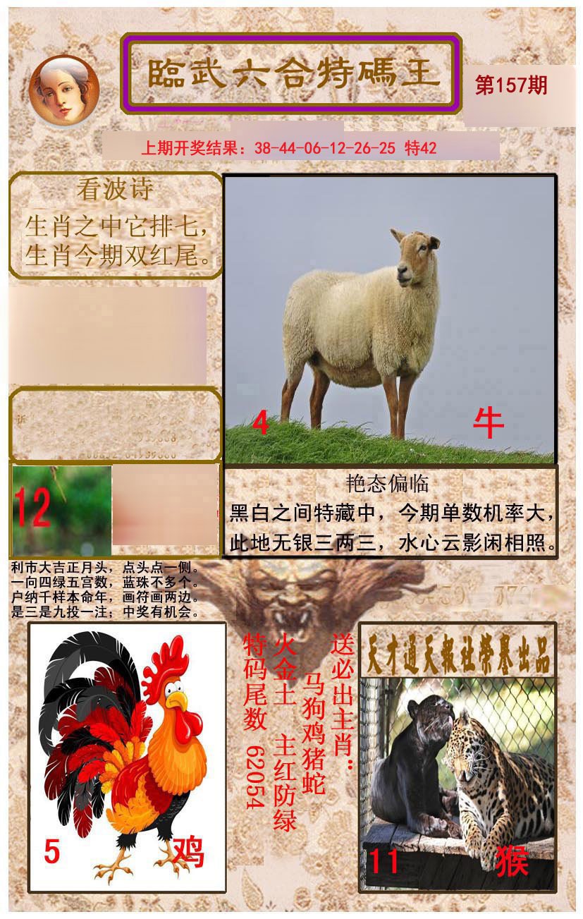 2024157期临武六合特码王