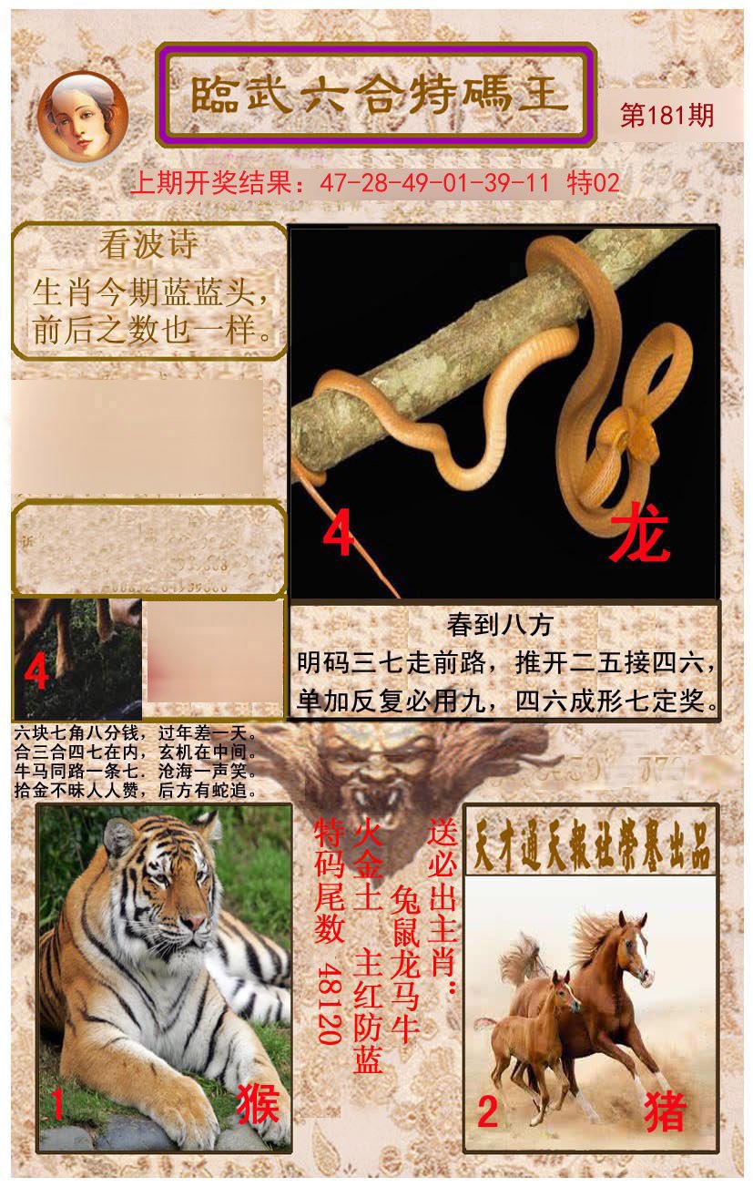 2024181期临武六合特码王