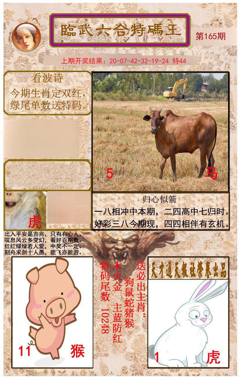 2024165期临武六合特码王