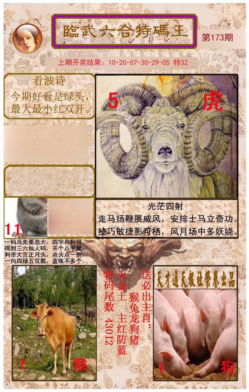 2024173期临武六合特码王