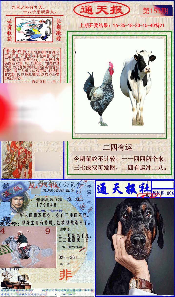 2024153期实力通天报