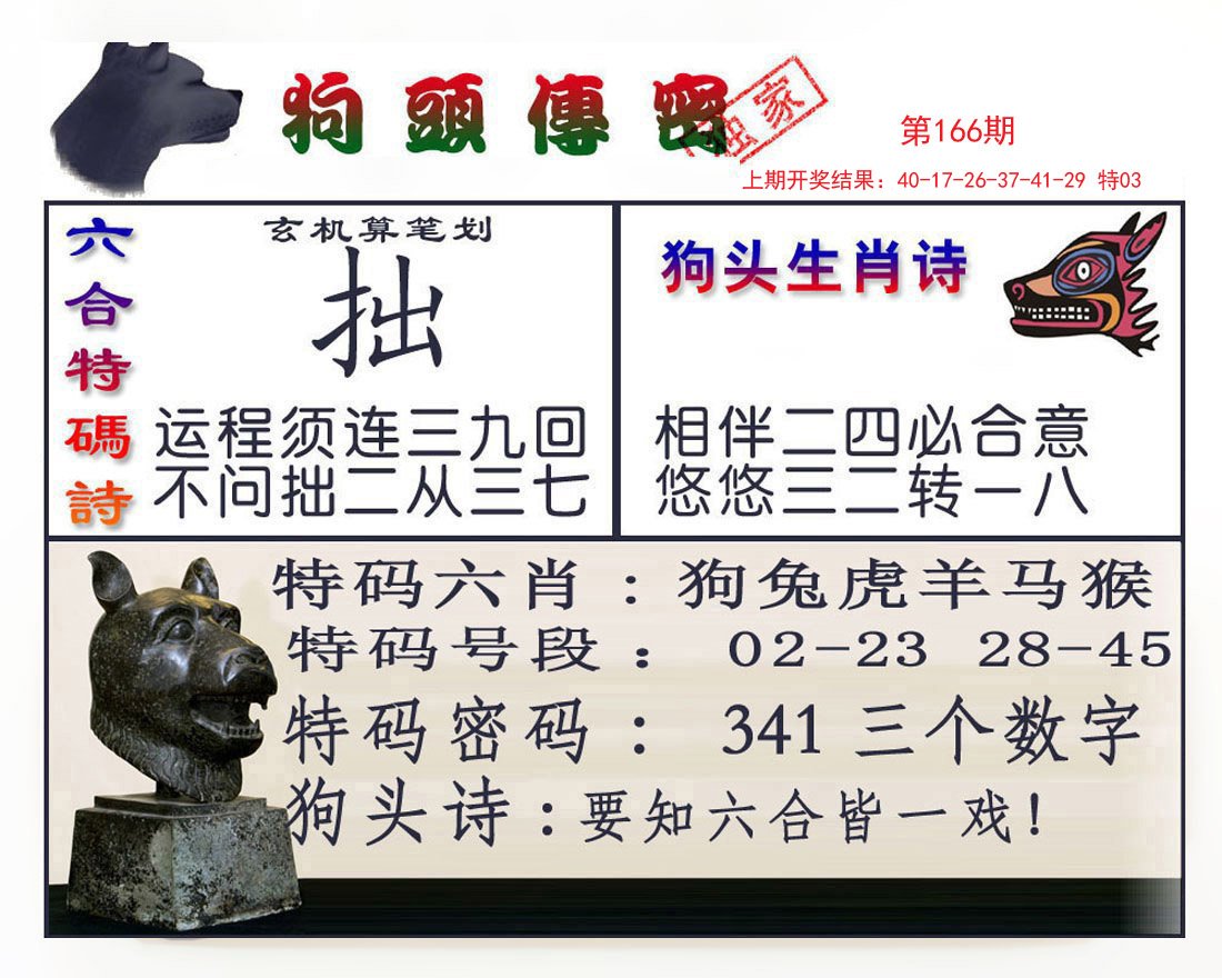 2024166期狗头传密