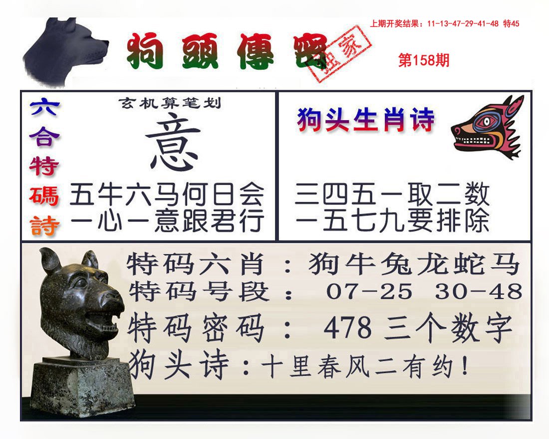 2024158期狗头传密