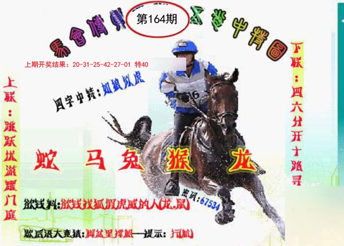 2024164期马会传真-五肖料