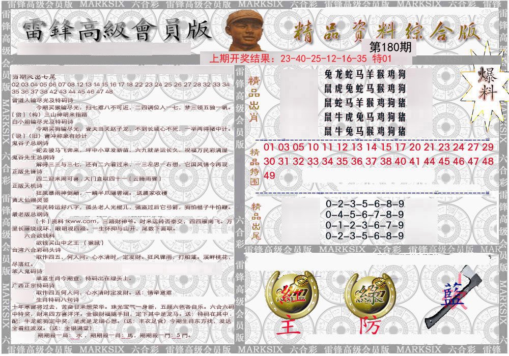 2024180期雷锋资料综合版