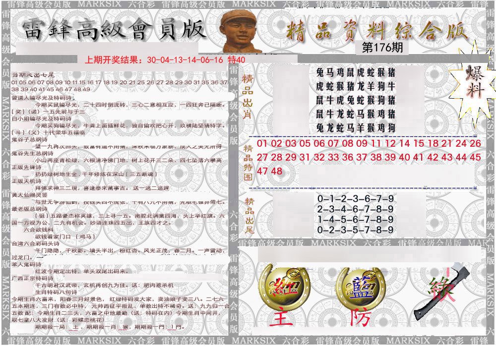 2024176期雷锋资料综合版