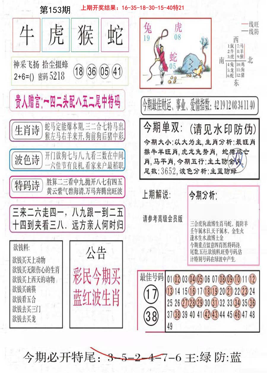 2024153期凤凰闲情A
