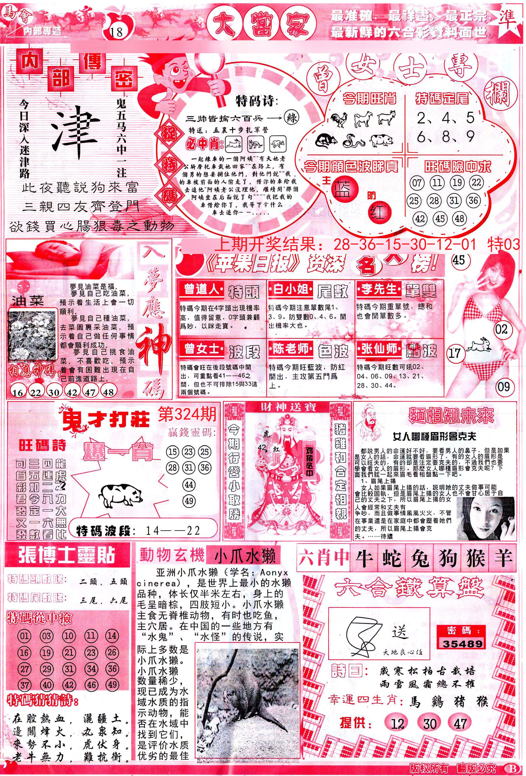 2024177期彩卷后庄B