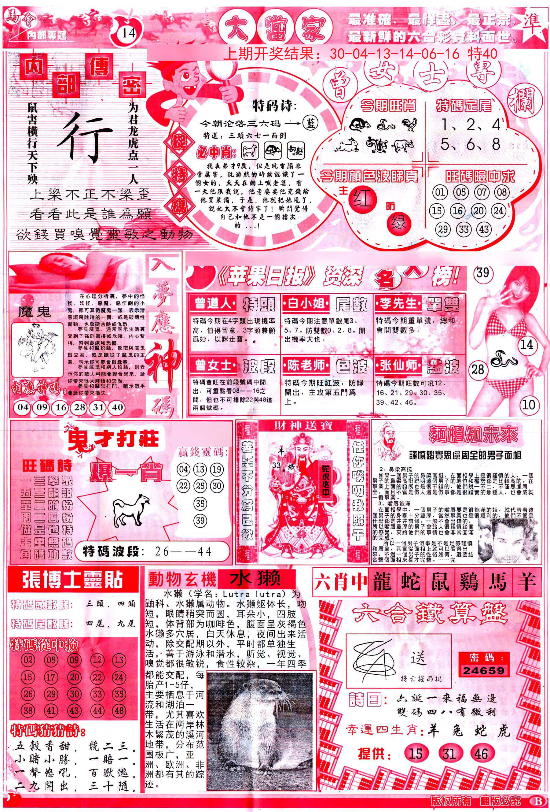 2024176期彩卷后庄B
