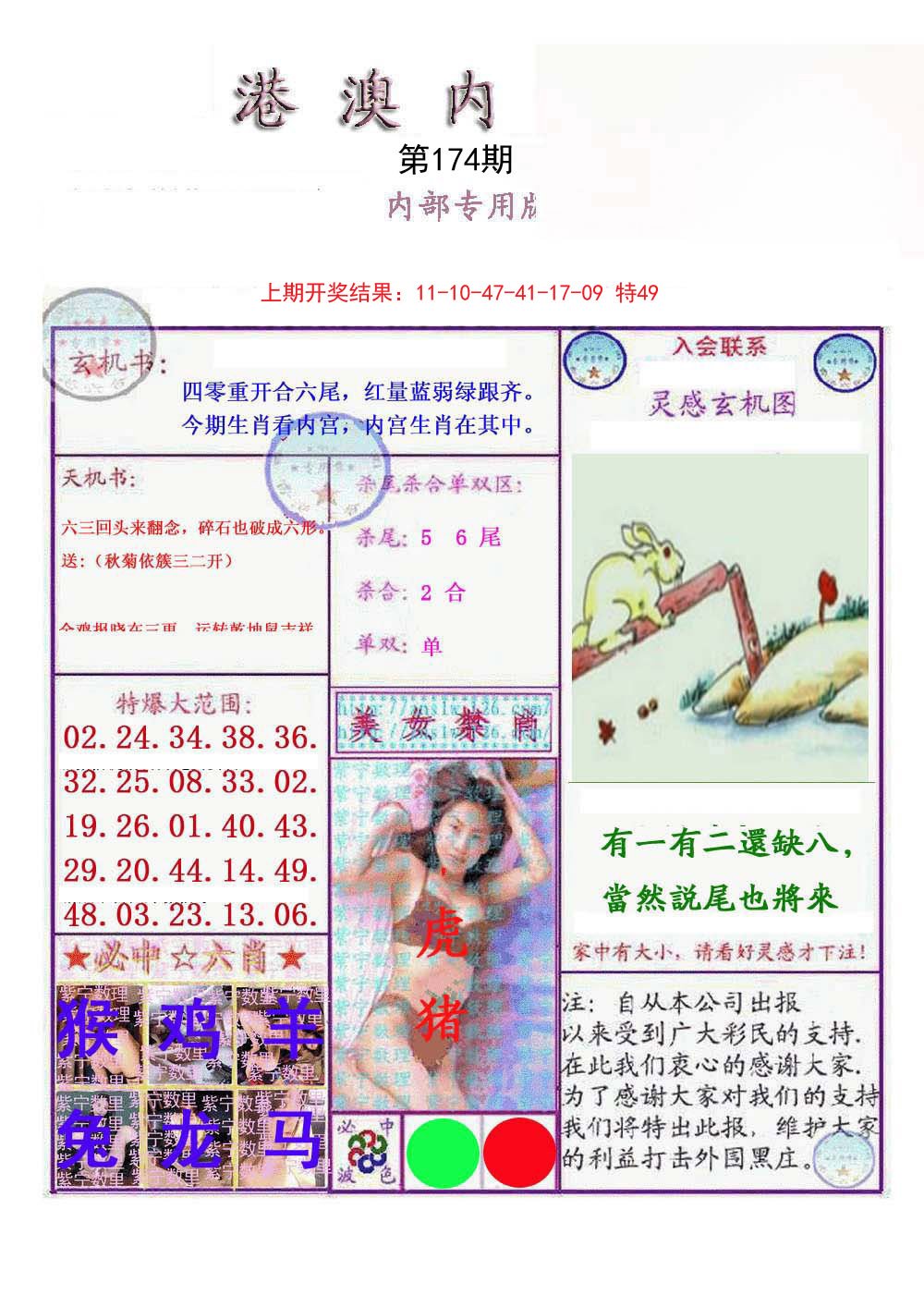 2024174期港澳内幕报