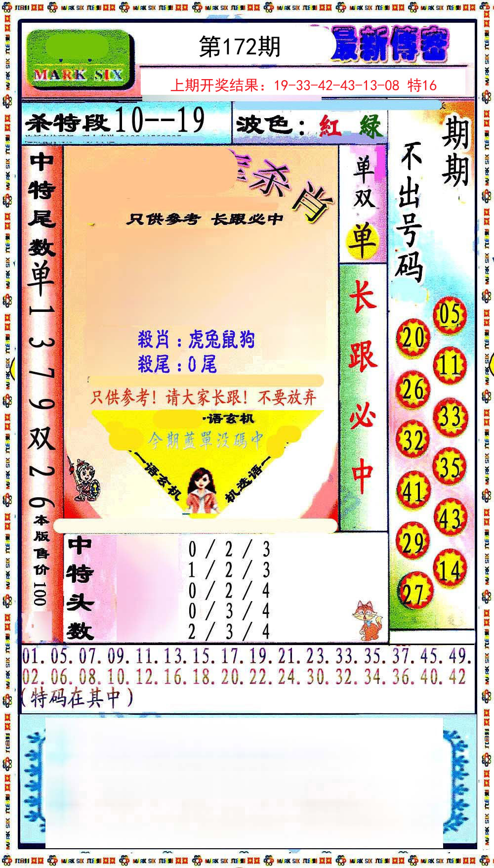 2024172期最新传密绝杀6肖