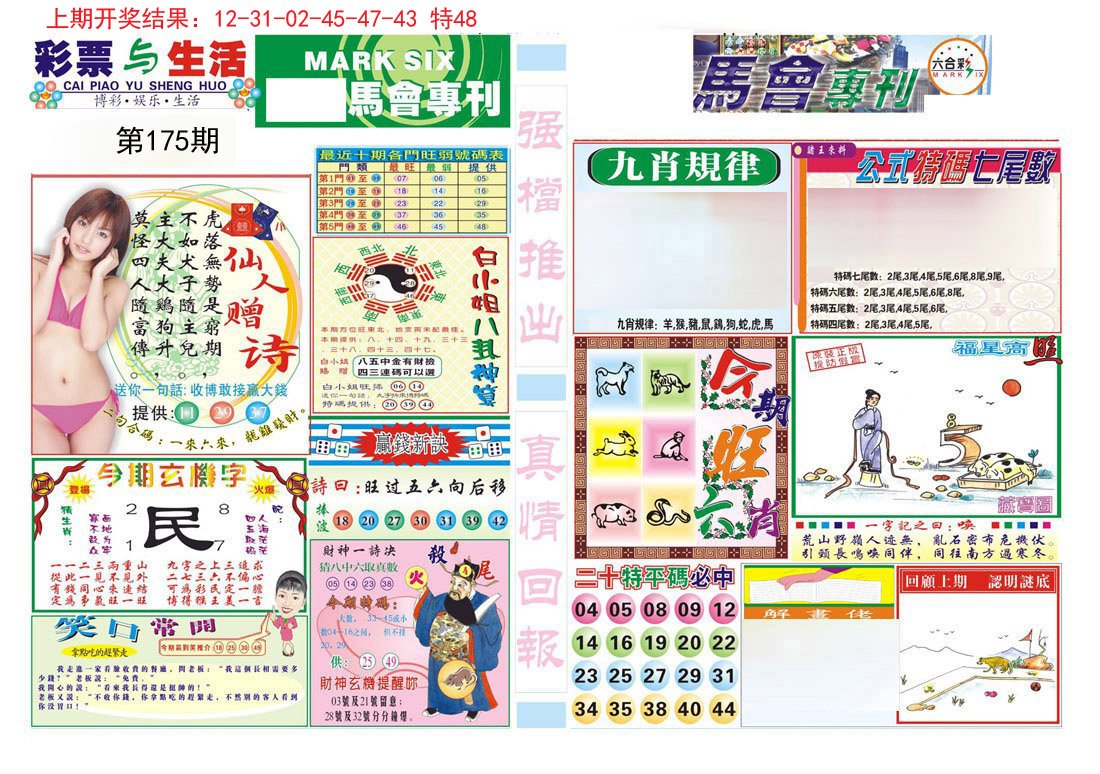 2024175期马会专刊A