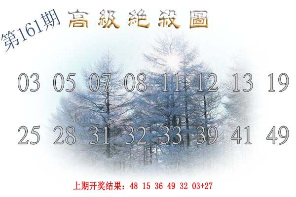2024161期高级内部绝杀