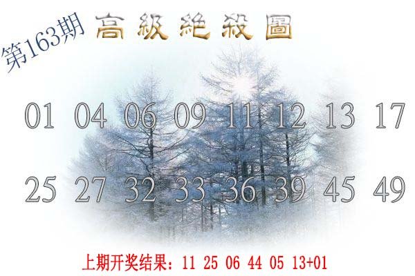 2024163期高级内部绝杀