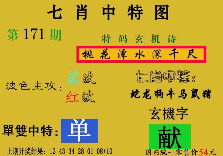 2024171期七肖中特