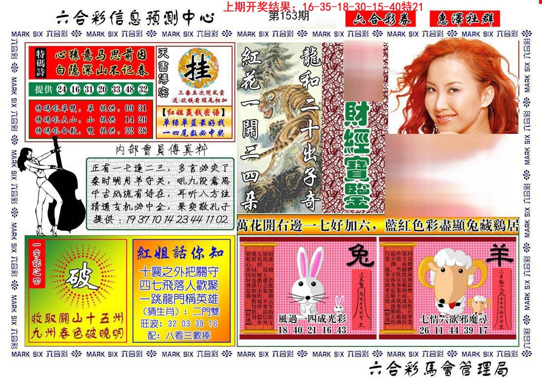 2024153期红姐财经宝鉴