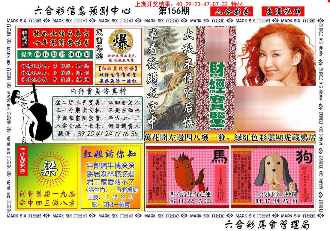 2024156期红姐财经宝鉴