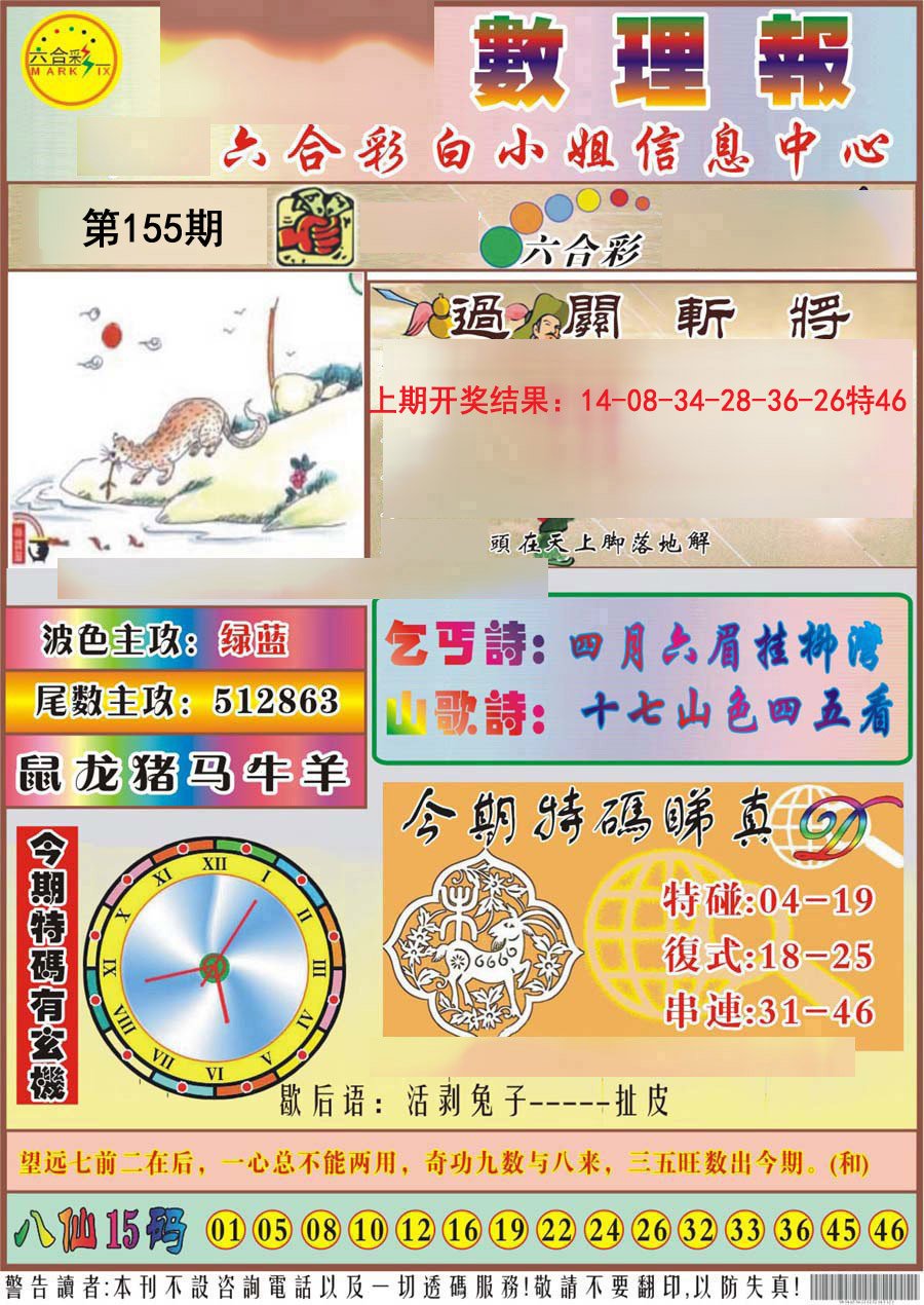 2024155期九龙数理报