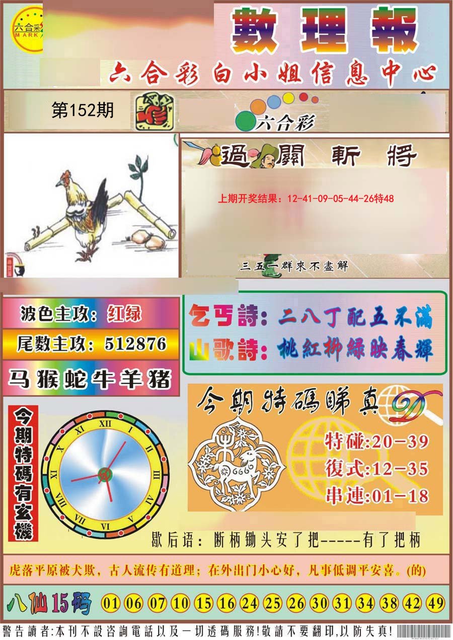 2024152期九龙数理报