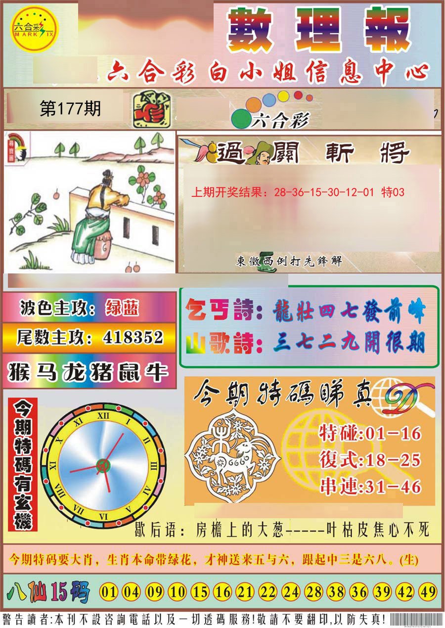 2024177期九龙数理报