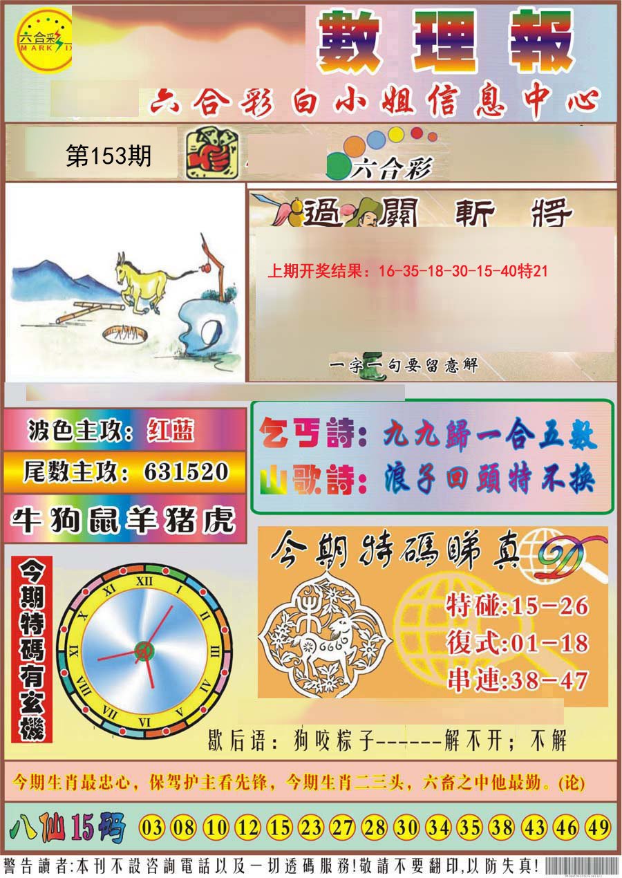 2024153期九龙数理报
