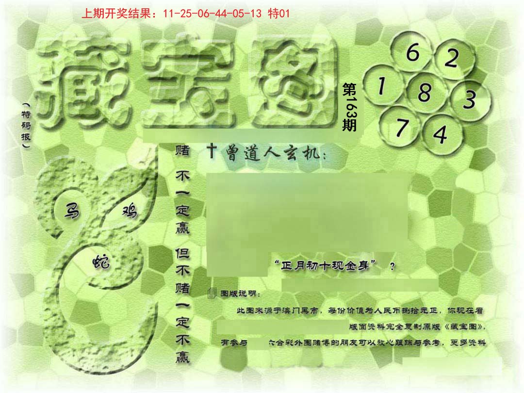 2024163期假新藏宝图